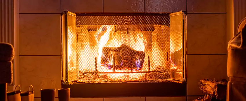 Mendota Hearth Landscape Fireplace Installation in Wentzville, Missouri