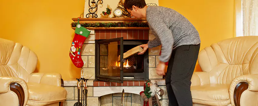 Rusted Metal Fireplace Restoration in Wentzville, Missouri